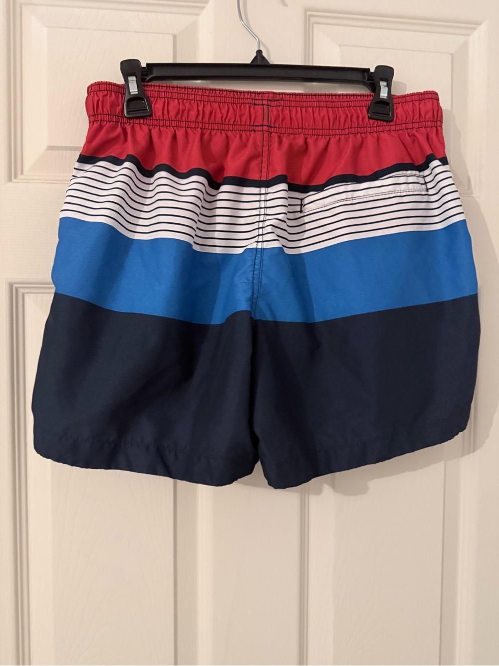 H&M Red, White & Blue Block Swim Trunks - Picture 2 of 4
